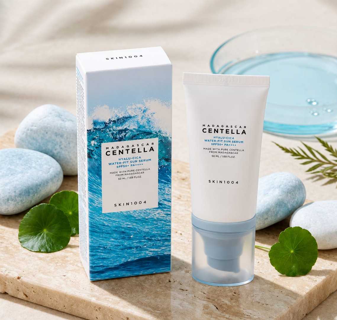Madagascar,Centella,Hyalu-Cica,Water-Fit,Sun,Serum