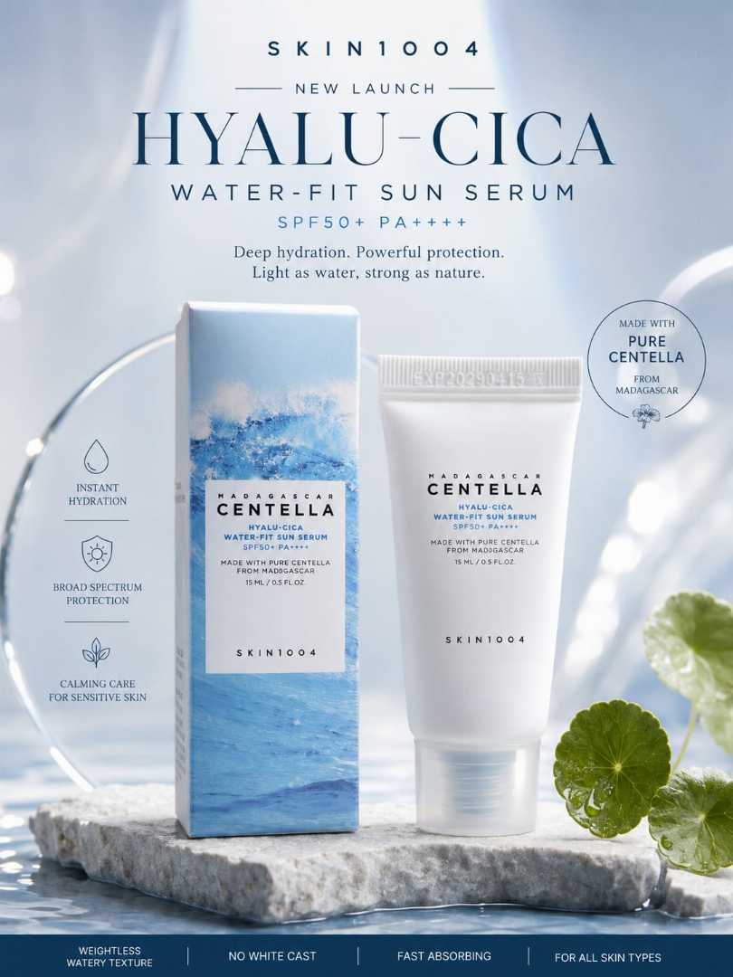 Madagascar,Centella,Hyalu-Cica,Water-Fit,15,ml,Sun,Serum